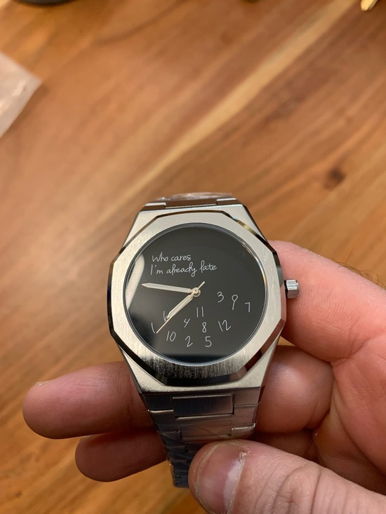 Stainless Steel Royal Oak Watch - Black Dial with who cares dial - Picture 5 of 5